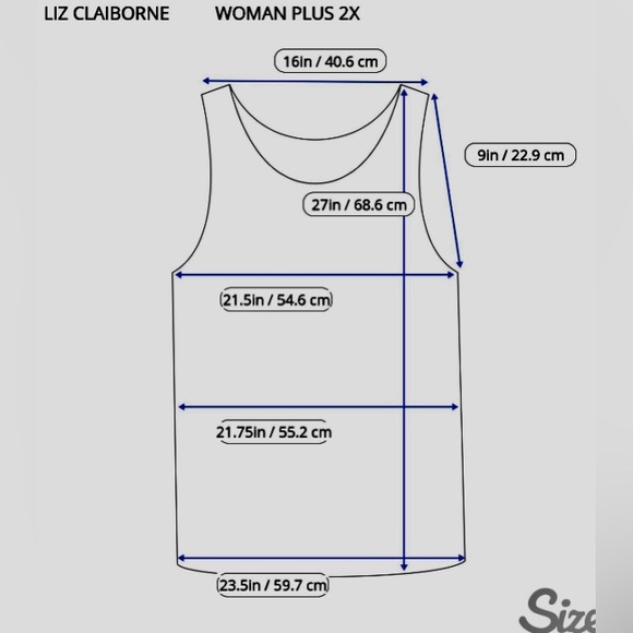 Liz Claiborne Woman Striped Knit Tank Top 2X Pink Yellow White Orange V-Neck - Picture 8 of 8